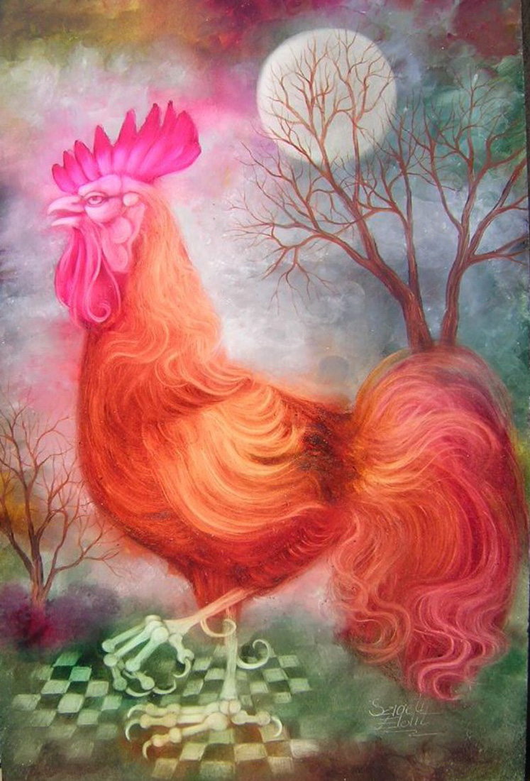 330 Sakkozo kakas 40x50cm